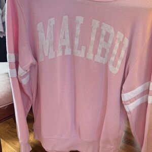 Pink 'Malibu' Graphic Sweatshirt